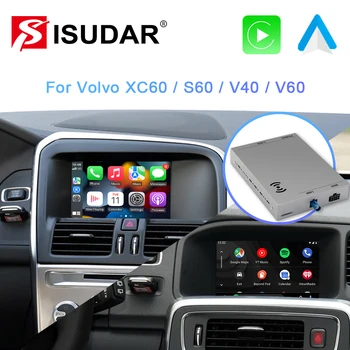 ISUDAR Беспроводной Carplay для Volvo V40/V60/XC60/S60/S80L 2015-2019 Полноэкранный адаптер обновления Carplay AI Android Auto Mirror Link