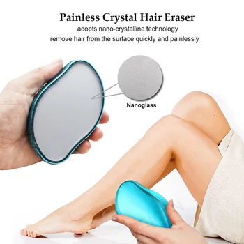 Новые Безболезненные Эпиляторы Для Физического Удаления Волос Crystal Hair Eraser Безопасная Легкая Чистка Многоразовый Инструмент Для Депиляции Красоты Тела