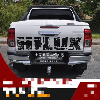 Автомобильные наклейки для Toyota Hilux сзади, индивидуальные наклейки, модифицированные наклейки HILUX