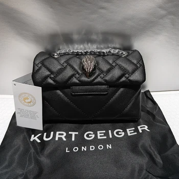 Новый Kurt G Модный Стеганый Металлический Орел, Женская Сумка-Шоудер, Высококачественная Вышивка Из Искусственной Кожи, Женская сумка Через Плечо