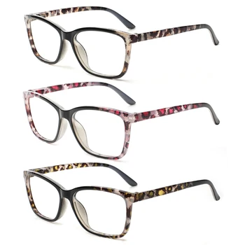 Мужские и женские очки HENOTIN в прямоугольной пластиковой оправе с принтом по рецепту, удобные очки для чтения HD на пружинных петлях