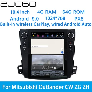 ZJCGO Автомобильный Мультимедийный Плеер Стерео GPS DVD Радио Навигация Android Экранная Система для Mitsubishi Outlander CW ZG ZH 2006 ~ 2012