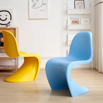 Современные уникальные Обеденные стулья Удобная Дизайнерская Пластиковая спинка Кресло для салона красоты Для отдыха Эргономичная мебель Cadeiras