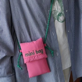 Y2K Корейская женская мода Harajuku Kawaii, сумка через плечо для девочек, Студенческие Милые Эстетичные Кошельки, женские мини-сумки через плечо