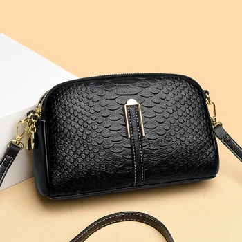 Простая Дизайнерская женская сумка 2023, Трендовая Классическая сумка для мобильного телефона, Роскошный Высококачественный кожаный кошелек, сумки через плечо для женщин