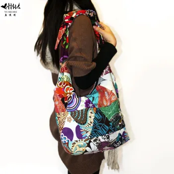 Бесшовная сумка в стиле пэчворк, сумки с регулируемым ремешком, винтажные богемные сумки в стиле хиппи, женская сумка через плечо, Женские сумки, кошельки