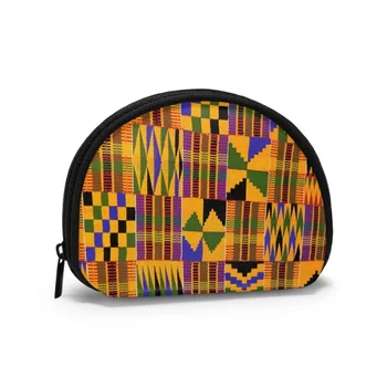 Ретро Мини Женские кошельки для монет, кошелек с традиционным принтом в африканском стиле, Маленькая Оксфордская сумка для карт, женская сумка для дам, детская