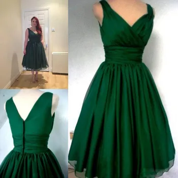 Халат De Soriee, Новое Платье для выпускного вечера длиной до Изумрудно-зеленого Чая, Плюс Размер 2023, Вечернее платье с V-образным вырезом, Vestidos Noiva