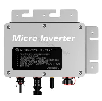 Микроинвертор IP65 мощностью 260 Вт, 22-50 В постоянного тока, MPPT, чистая синусоидальная волна с беспроводной связью 433 МГц