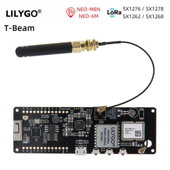 LILYGO® T-Beam V1.1 ESP32 LoRa Модуль LoRaWAN Long Range 433 МГц 868 МГц 915 МГц ESP32-DOWDQ6 Плата разработки с GPS WIFI BLE