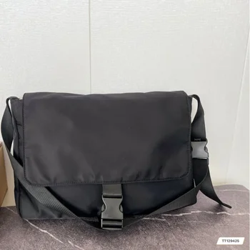 Дизайнерская сумка через плечо, нейлоновая сумка-мессенджер Унисекс, застежка-молния, Регулируемый плечевой ремень, Большие вместительные сумки большого размера