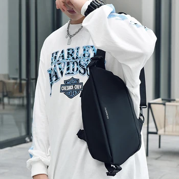 YoReAi, мужская Модная Черная нагрудная сумка, Оксфордские Водонепроницаемые Дышащие Повседневные сумки на плечо, Многофункциональная сумка Большой емкости