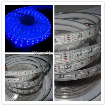 Светодиодная лента фиолетового цвета 5050 SMD 12 В, гибкий светильник 60LED/m, 5 м 300LED, с наполнителем из эпоксидной смолы; IP68