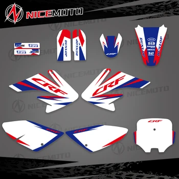 NICEMOTO Мотоциклетный фон, графическая наклейка, набор наклеек для Honda CRF70 CRF 70 2004-2010 2009 2008 2007 2006 2005