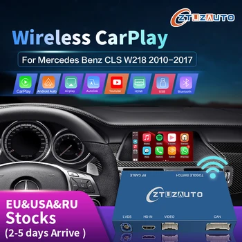 Беспроводной CarPlay для Mercedes Benz CLS W218 2010-2017 с функцией навигации Android Auto Mirror Link AirPlay Car Play Youtube