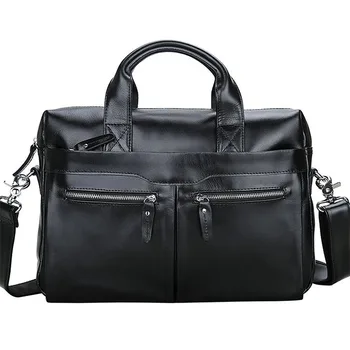 Luufan, новая мужская кожаная сумка в Европейском и американском стиле, деловой портфель, сумка через плечо, черный, коричневый 1307