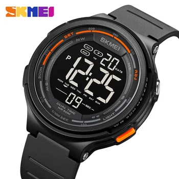 SKMEI Модные креативные мужские цифровые часы с 5 бар водонепроницаемой сигнализацией, спортивные часы, электронные наручные часы для мужчин, relogios masculino