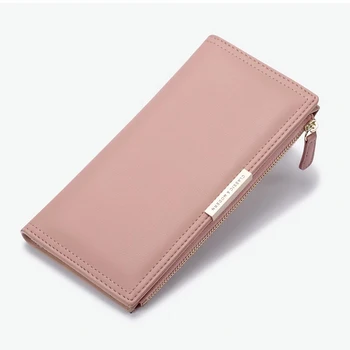 Классический кошелек, простой и универсальный, модный женский длинный многофункциональный кошелек, популярная портативная сумка для телефона, купить