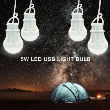 Светодиодная лампа с питанием от USB Мощностью 3 Вт, портативные фонари, ночник для походов на открытом воздухе, кемпинга, рыболовной палатки, путешествий, аварийного освещения