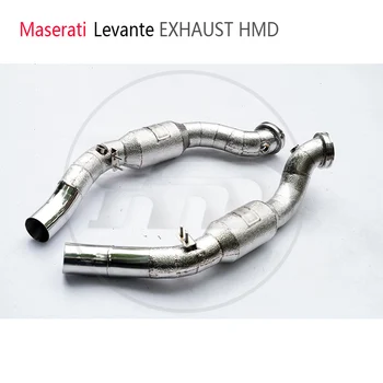 Автомобильные Аксессуары HMD Выхлопная труба из нержавеющей стали для Maserati Levante с коллектором каталитического нейтрализатора Без коллектора