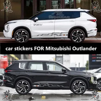 Новые автомобильные наклейки для Mitsubishi Outlander 2023 Модификация внешнего вида пользовательские модные аксессуары для пленки