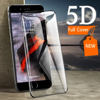 Anti Blue Ray Light 5D Изогнутое Закаленное Стекло 9H Для iPhone X XR Xs 11 Pro Max 6 6S 7 8 Plus С Полным Покрытием Защитная Пленка Для Экрана