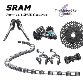 SRAM Force 1 Набор групп 1x11 скоростная кассета PG1130 Force механический переключатель передач FD задний переключатель передач ободные тормозные суппорты дорожный комплект