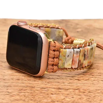 Ремешок для Apple Watch band 41 мм 45 мм 42 мм 38 мм 44 мм 40 мм Ретро богемный женский браслет iwatch series 7 6 5 4 3 Se Correa