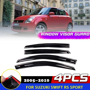 Козырек на окна для Suzuki Swift 5-дверный RS Sport 2005 ~ 2010 Защита от дыма на Двери, тенты От Солнца и дождя, Аксессуары для Бровей