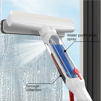 Швабра для мытья окон, многофункциональный стеклоочиститель, средство для мытья высотных полов, бытовой инструмент для уборки