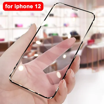 3D Полное покрытие из закаленного стекла для Iphone 12 X Xr Xs Max, защита экрана для Iphone 12 mini, защитные чехлы из стеклянной пленки