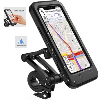 Регулируемый Водонепроницаемый Держатель для велосипедного телефона, 6,7-дюймовый мотоциклетный держатель для мобильного телефона с GPS, вращающийся на 360 °, устойчивый к встряхиванию