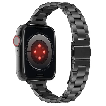 Ремешок для часов Apple watch se band Тонкий Тонкий браслет для iwatch серии 6 5 4 3 44 мм 40 мм 42 мм 38 мм ремешок из нержавеющей стали