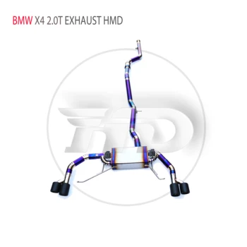 Выхлопная система из титанового сплава HMD Catback подходит для BMW X4 2,0 T Автоматическая модификация электронного клапана