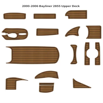 2000-2006 Bayliner 2855, накладки для верхней палубы, коврик для пола из пены EVA, искусственный тик