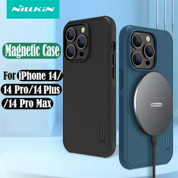 Для iPhone 14 Pro Max Магнитный Чехол Nillkin Frosted Shield Pro Для MagSafe Чехол С Мягкой ТПУ Рамкой Задняя крышка Для iPhone 14 Pro Plus