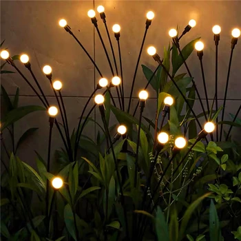 Солнечные Фонари Firefly Lights LED Outdoor Waterproof Solar Starburst Раскачивают Садовые Фонари, Раскачивающиеся При Дуновении ветра Solar Garde