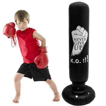 160 см Надувной боксерский мешок, Боксерский мешок для фитнеса, Тренировочный боксерский мешок Для взрослых, Детский тренажерный зал, Детская тренировочная мишень для бокса