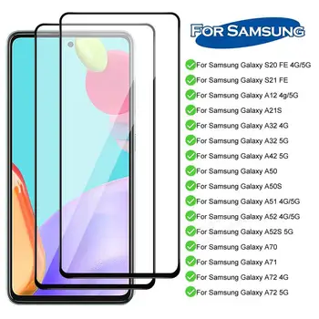 9H Закаленное стекло Для Samsung S20 S21 FE, Защитная пленка для экрана Galaxy A52 A51 A12 A71 A32 A50 A72 A52s A70 A50s A42 A21s Celular