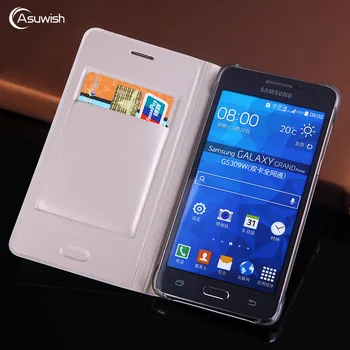 Кожаный Чехол с откидной крышкой Для телефона Samsung Galaxy Grand Prime SM G530 G530H G531 G531H G531F SM-G530H SM-G531H Кошелек для карт 360