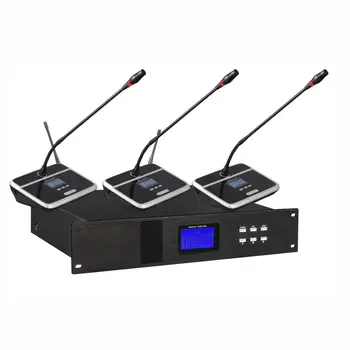 Хост беспроводной конференц-системы UHF (с функцией отслеживания видео) Цифровой ручной   