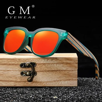 Солнцезащитные очки GM DESIGN из натурального дерева ручной работы, Мужские солнцезащитные очки, женские фирменные дизайнерские очки оригинального цвета Oculo