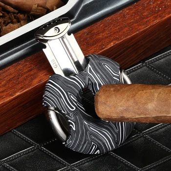 Ножницы Lubinski по металлу класса люкс с V-образным вырезом на кнопке Для сигар Double Sharp Cigar V Cutter
