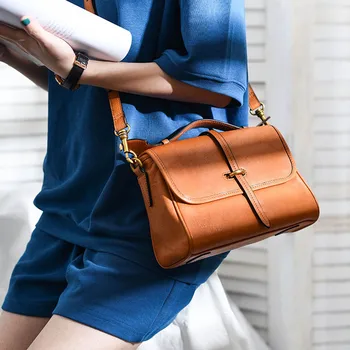 Роскошная дизайнерская женская сумка-мессенджер из натуральной кожи, модная повседневная сумка из натуральной воловьей кожи с несколькими отделениями