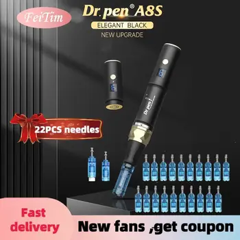 Оригинальная Косметологическая Машина Dr.pen Ultima A8S Derma Pen С Иглой 22шт Беспроводная Профессиональная Микроигольная Ручка A8S