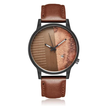 relogio masculino Часы, Мужские деревянные кварцевые аналоговые наручные часы, Бамбуковые деревянные повседневные часы Унисекс, уникальный подарок для Него