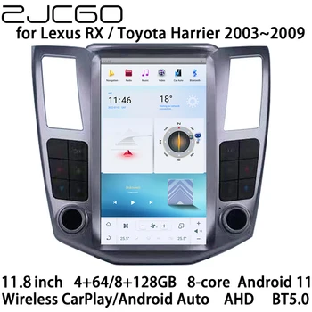 ZJCGO Автомобильный Мультимедийный Плеер Стерео GPS Радио Навигация Android 11 Экран для Lexus RX RX330 RX400h RX300 RX350/Toyota Harrier