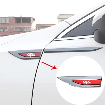 Наклейки с металлическим логотипом автомобиля, персонализированные декоративные боковые маркеры для Opel OPC Line Astra h g j, автомобильные аксессуары