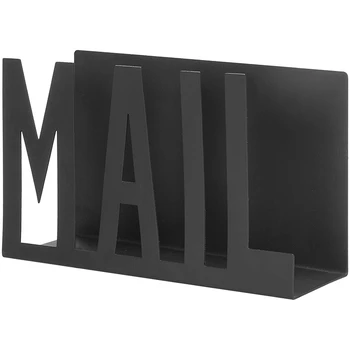 НОВИНКА-Черный металлический настольный держатель для почтовых писем
