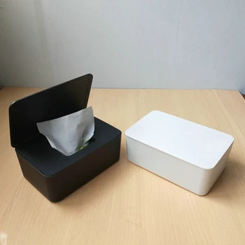 1 шт. коробка для хранения масок Бытовая пластиковая пылезащитная крышка коробка для салфеток настольная печать украшение домашнего офиса коробка для влажных салфеток